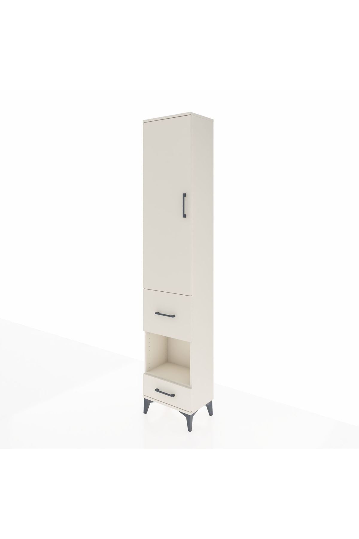 Arges Dolap 3 Raflı 2 Çekmeceli Tek Askılı 44x30x221 Aytaşı-Aytaşı