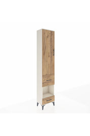 Arges Dolap 3 Raflı 2 Çekmeceli Tek Askılı 44x30x221 Aytaşı-Çam