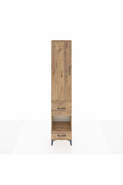 Arges Dolap 3 Raflı 2 Çekmeceli Tek Askılı 44x30x221 Çam-Çam