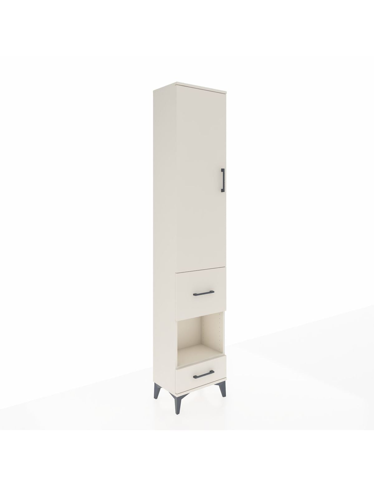 Arges Dolap 4 Raflı 2 Çekmeceli Tek Kapaklı 44x30x221 Aytaşı-Aytaşı