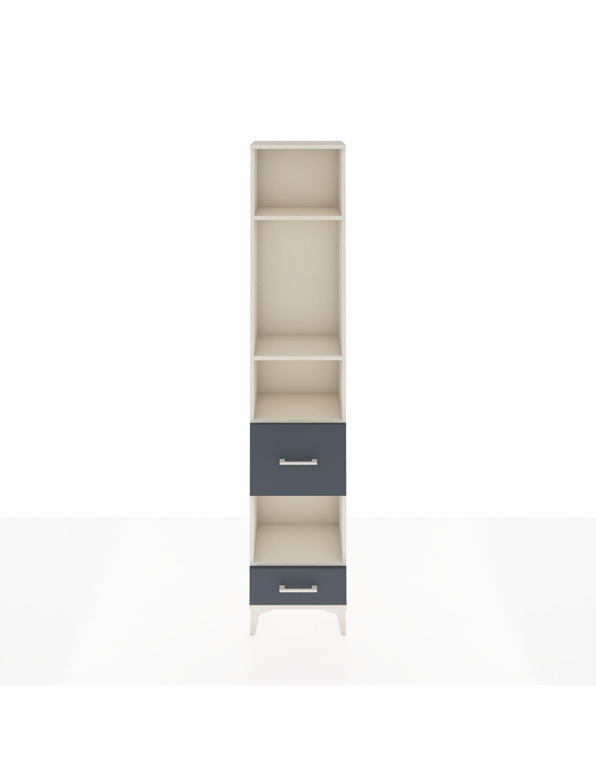 Arges Dolap 4 Raflı 2 Çekmeceli 44x30x221 Aytaşı-Antrasit