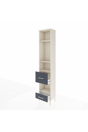 Arges Dolap 4 Raflı 2 Çekmeceli 44x30x221 Aytaşı-Antrasit