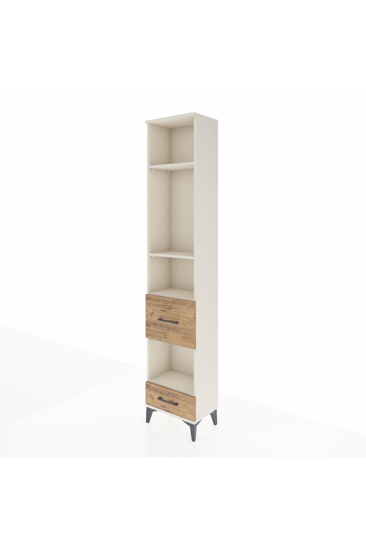 Arges Dolap 4 Raflı 2 Çekmeceli 44x30x221 Aytaşı-Çam