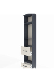 Arges Dolap 4 Raflı 2 Çekmeceli 44x30x221 Antrasit-Aytaşı