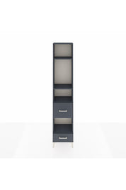 Arges Dolap 4 Raflı 2 Çekmeceli 44x30x221 Antrasit-Antrasit