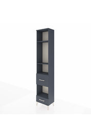 Arges Dolap 4 Raflı 2 Çekmeceli 44x30x221 Antrasit-Antrasit