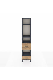 Arges Dolap 4 Raflı 2 Çekmeceli 44x30x221 Antrasit-Çam