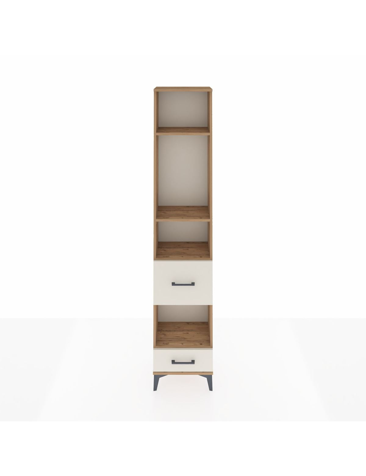 Arges Dolap 4 Raflı 2 Çekmeceli 44x30x221 Çam-Aytaşı