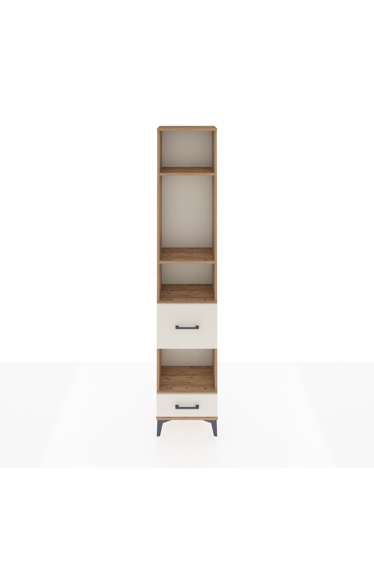 Arges Dolap 4 Raflı 2 Çekmeceli 44x30x221 Çam-Aytaşı