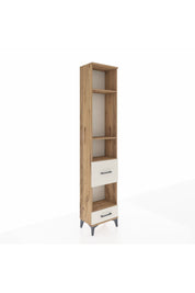 Arges Dolap 4 Raflı 2 Çekmeceli 44x30x221 Çam-Aytaşı