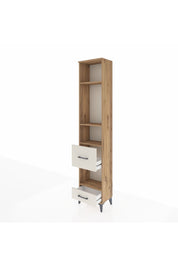 Arges Dolap 4 Raflı 2 Çekmeceli 44x30x221 Çam-Aytaşı