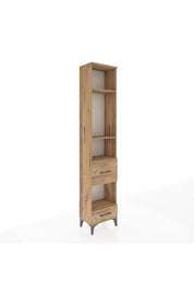 Arges Dolap 4 Raflı 2 Çekmeceli 44x30x221 Çam-Çam