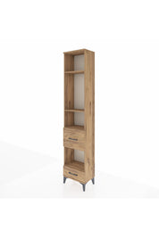 Arges Dolap 4 Raflı 2 Çekmeceli 44x30x221 Çam-Çam