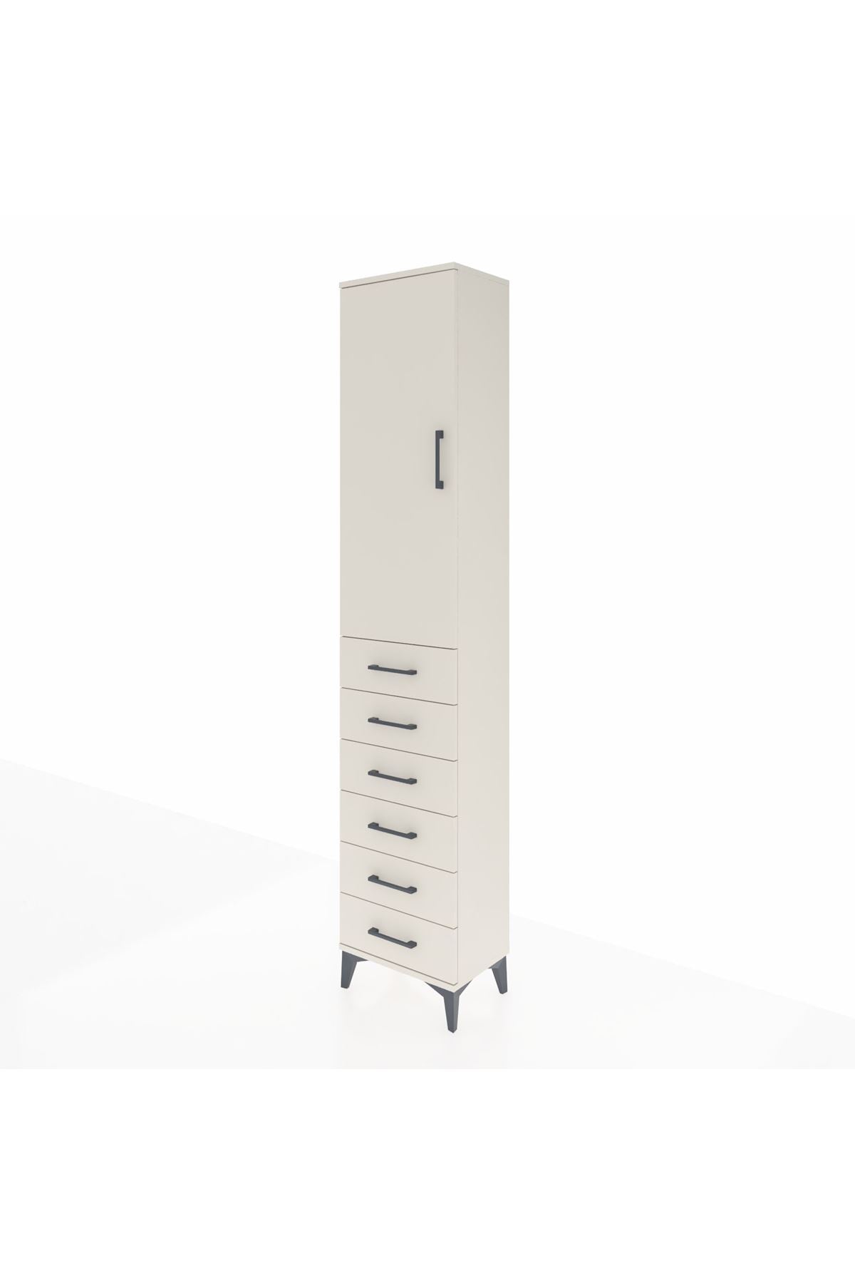 Arges Dolap 2 Raflı 6 Çekmeceli Tek Askılı 44x30x221 Aytaşı-Aytaşı