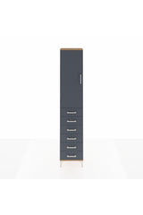 Arges Dolap 2 Raflı 6 Çekmeceli Tek Askılı 44x30x221