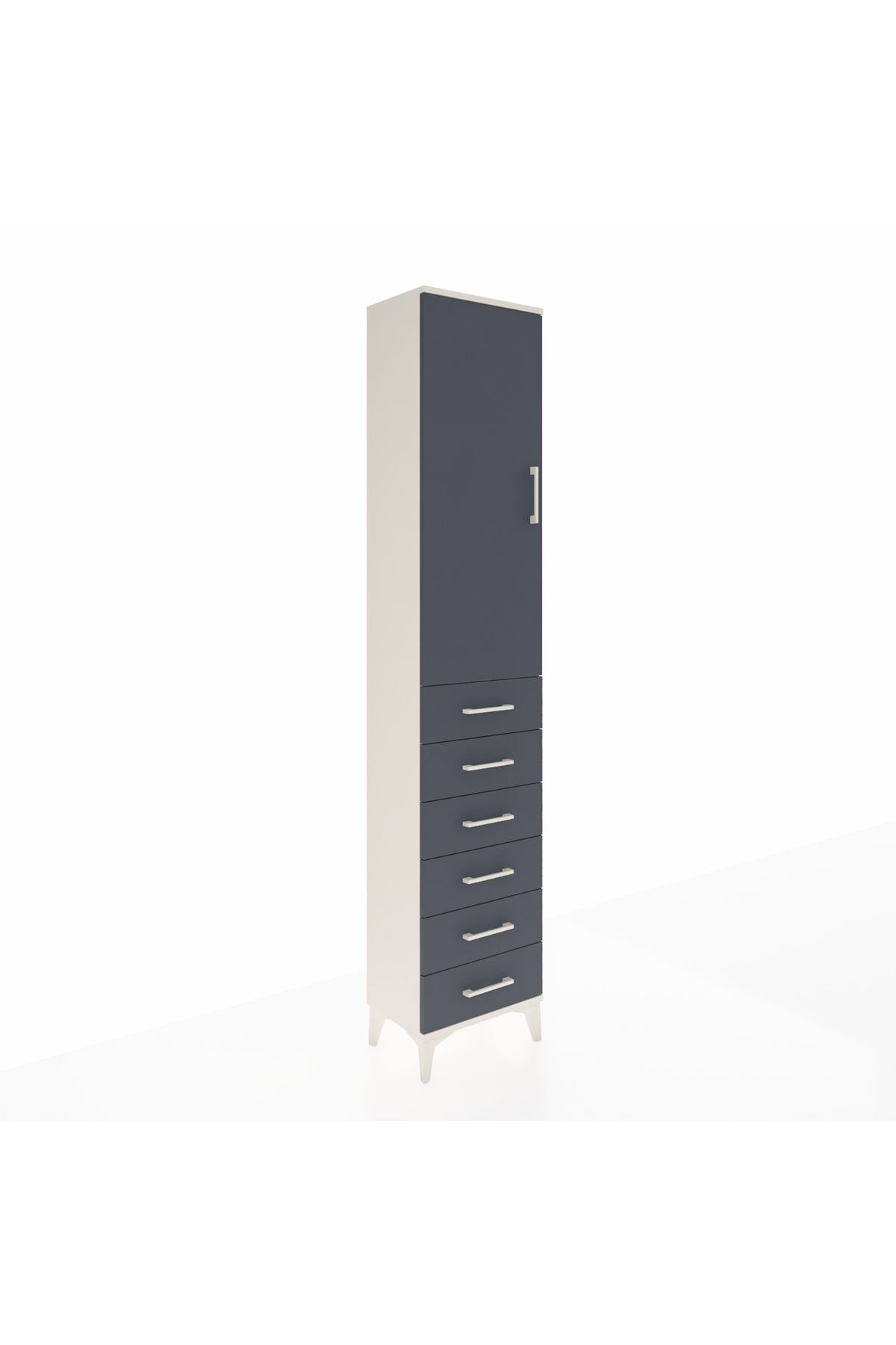 Arges Dolap 3 Raflı 6 Çekmeceli Tek Kapaklı 44x30x221 - S28M104V2A