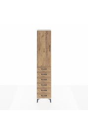 Arges Dolap 3 Raflı 6 Çekmeceli Tek Kapaklı 44x30x221 Aytaşı-Çam