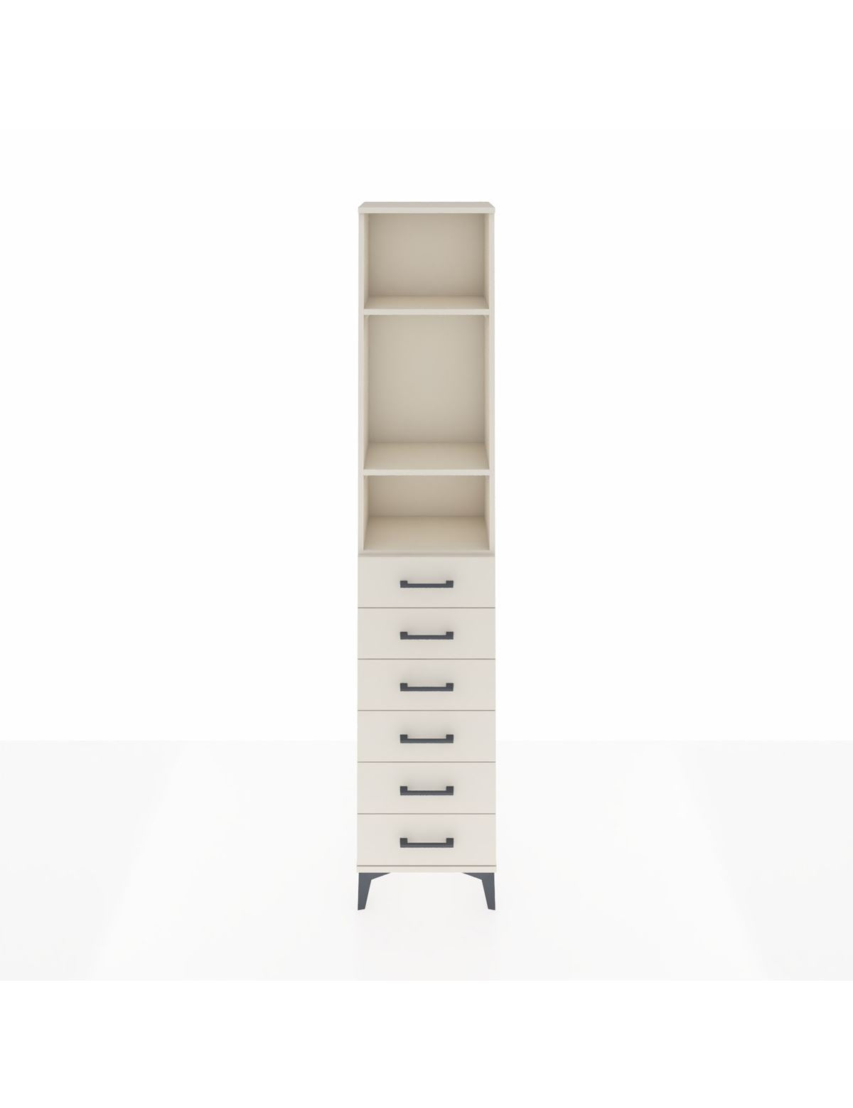 Arges Dolap 3 Raflı 6 Çekmeceli 44x30x221 Aytaşı-Aytaşı