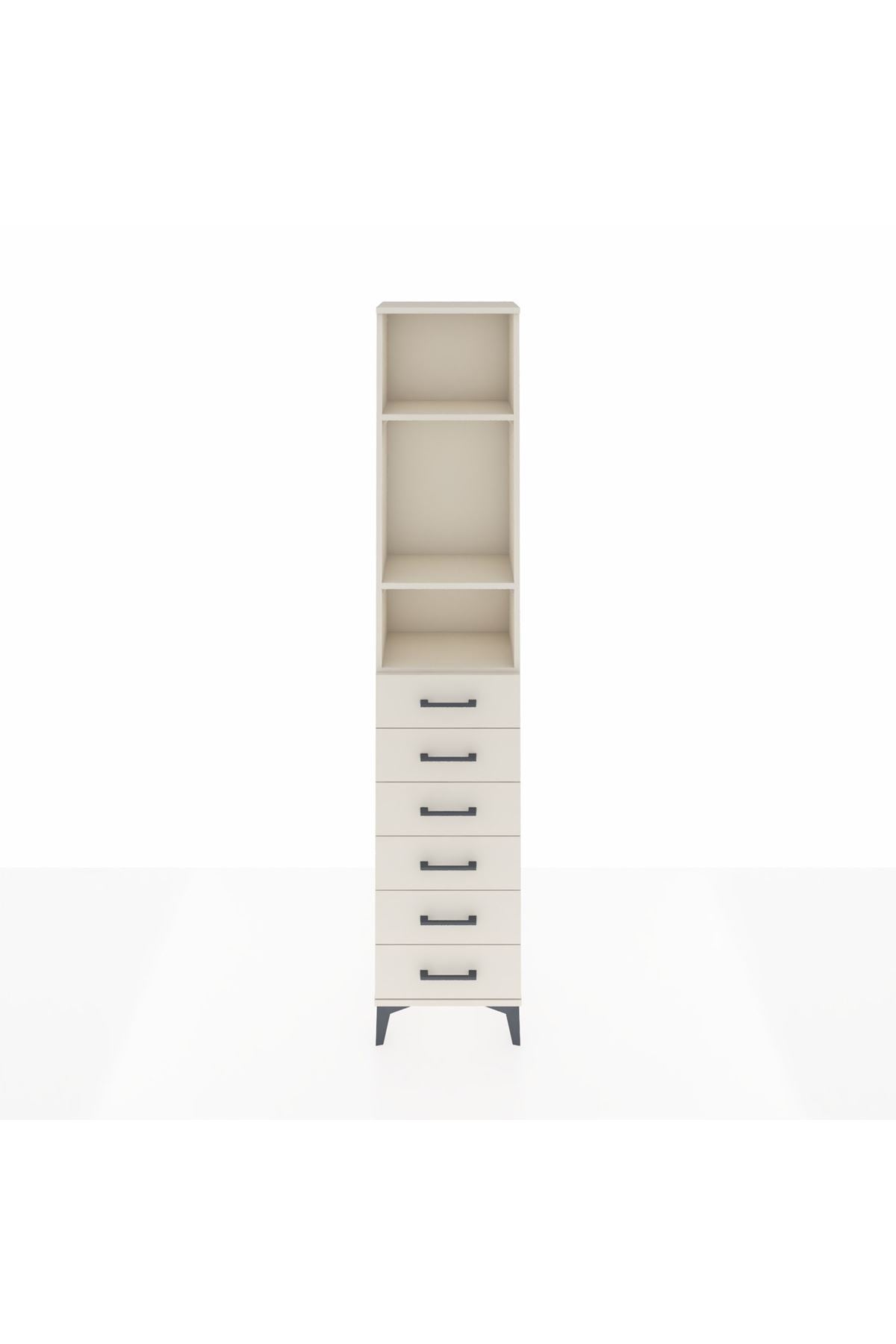 Arges Dolap 3 Raflı 6 Çekmeceli 44x30x221 Aytaşı-Aytaşı