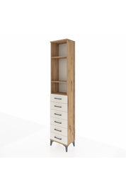 Arges Dolap 3 Raflı 6 Çekmeceli 44x30x221 Çam-Aytaşı