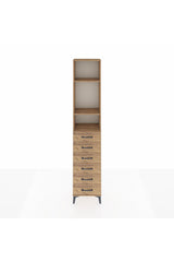 Arges Dolap 3 Raflı 6 Çekmeceli 44x30x221
