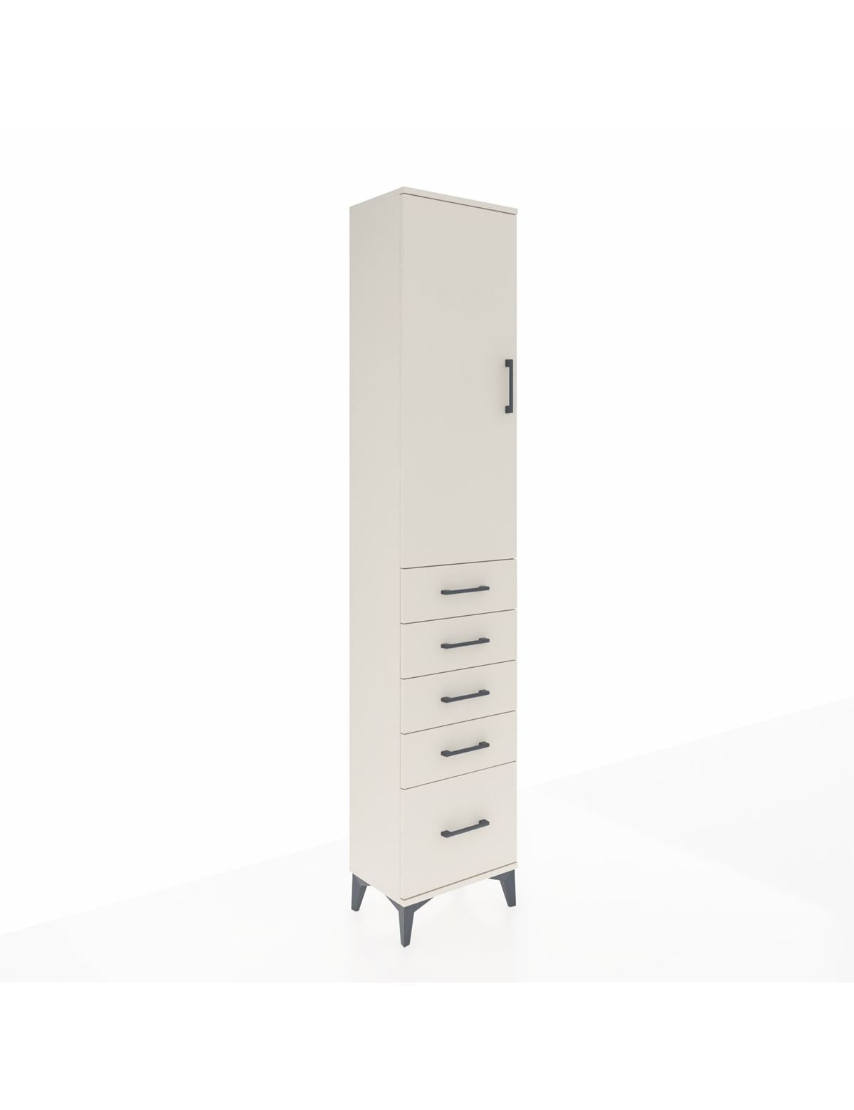 Arges Dolap 2 Raflı 5 Çekmeceli Tek Askılı 44x30x221 Aytaşı-Aytaşı