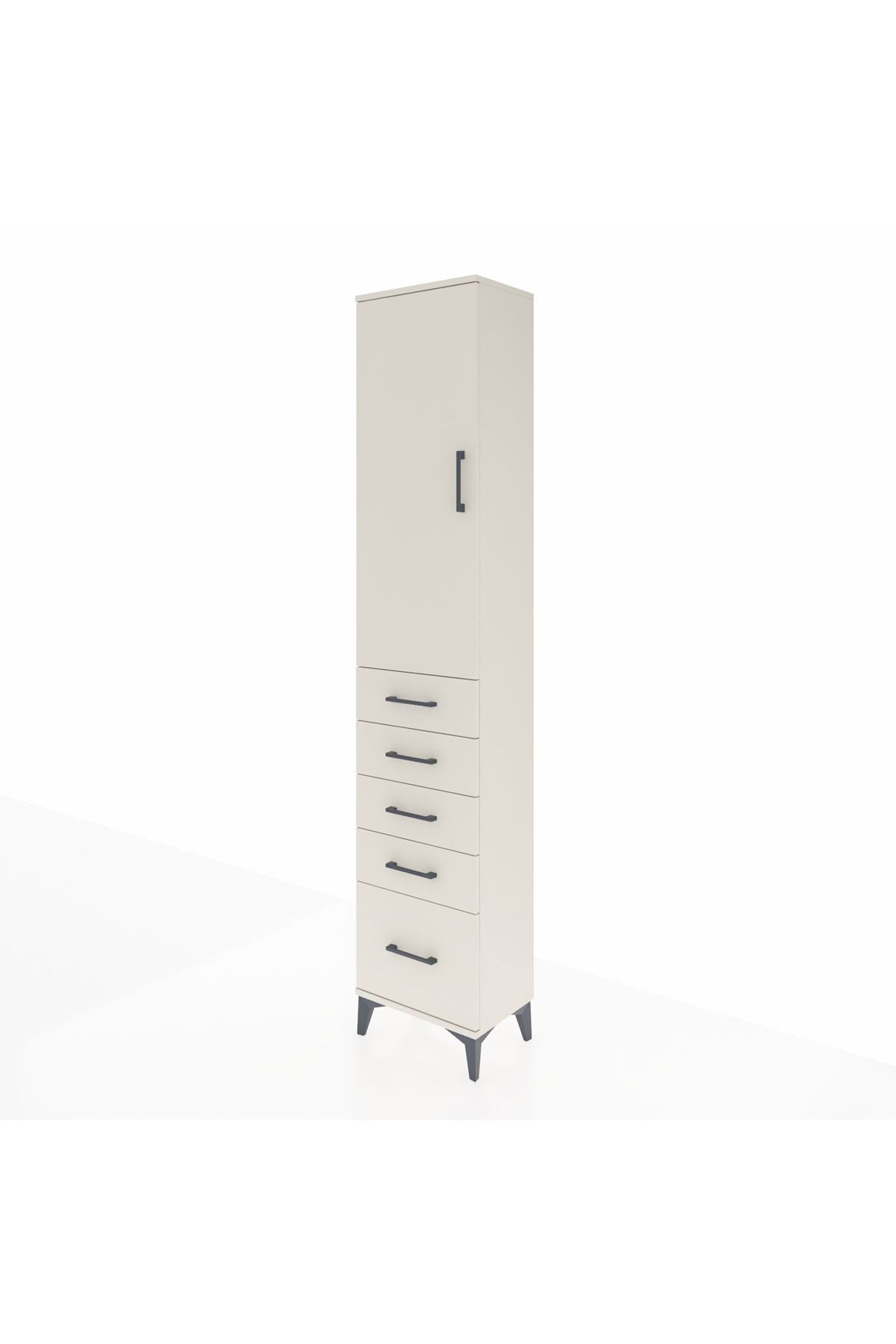 Arges Dolap 2 Raflı 5 Çekmeceli Tek Askılı 44x30x221 Aytaşı-Aytaşı