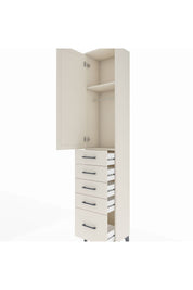 Arges Dolap 2 Raflı 5 Çekmeceli Tek Askılı 44x30x221 Aytaşı-Aytaşı