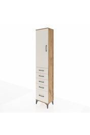 Arges Dolap 2 Raflı 5 Çekmeceli Tek Askılı 44x30x221 Çam-Aytaşı