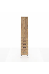 Arges Dolap 2 Raflı 5 Çekmeceli Tek Askılı 44x30x221