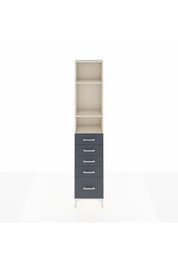 Arges Dolap 3 Raflı 5 Çekmeceli 44x30x221 Aytaşı-Antrasit