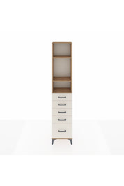 Arges Dolap 3 Raflı 5 Çekmeceli 44x30x221 Çam-Aytaşı