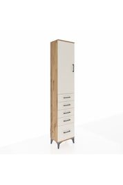 Arges Dolap 2 Raflı 5 Çekmeceli Tek Askılı 44x30x221 Çam-Aytaşı