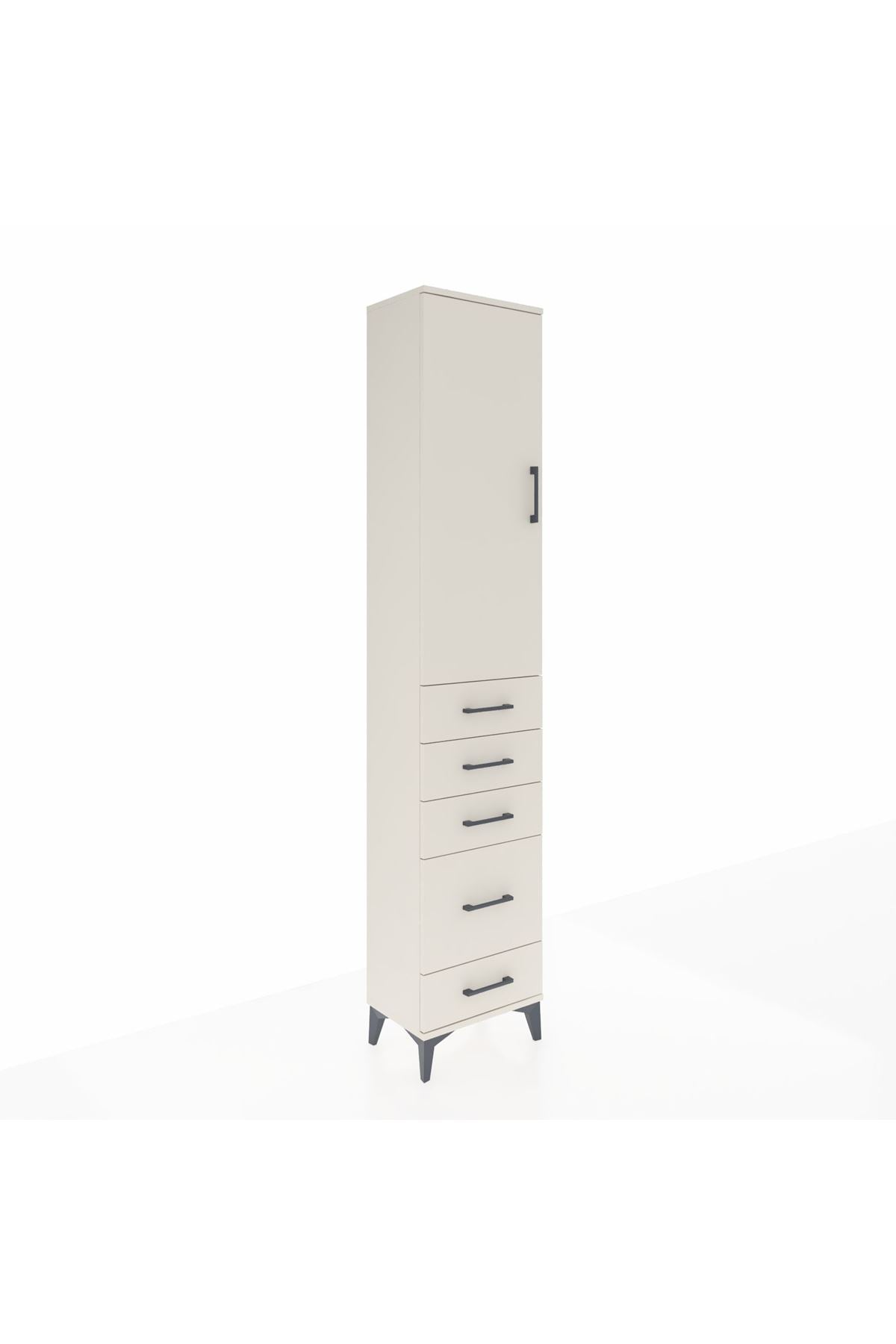 Arges Dolap 2 Raflı 5 Çekmeceli Tek Askılı 44x30x221 Aytaşı-Aytaşı