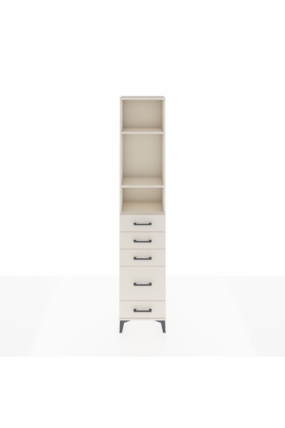 Arges Dolap 3 Raflı 5 Çekmeceli 44x30x221 Aytaşı-Aytaşı