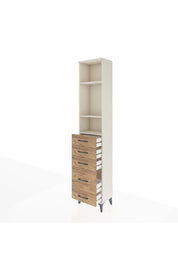 Arges Dolap 3 Raflı 5 Çekmeceli 44x30x221 Aytaşı-Çam