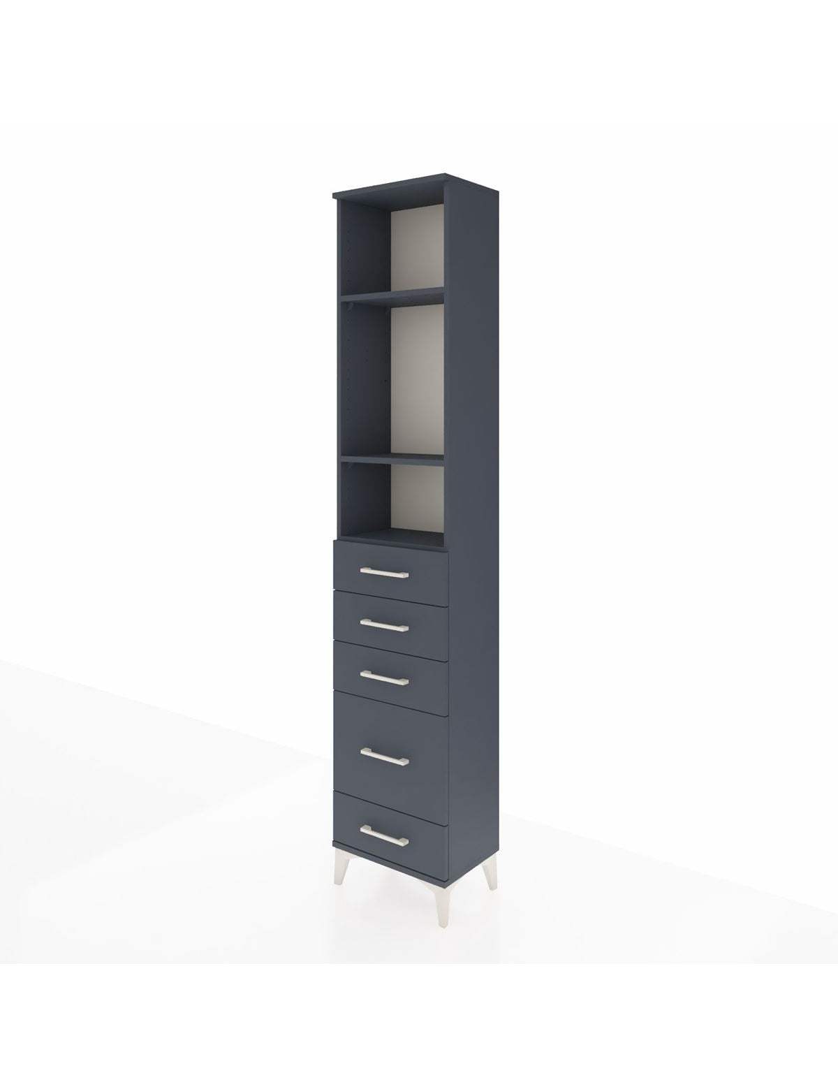 Arges Dolap 3 Raflı 5 Çekmeceli 44x30x221 - S28M111V5A