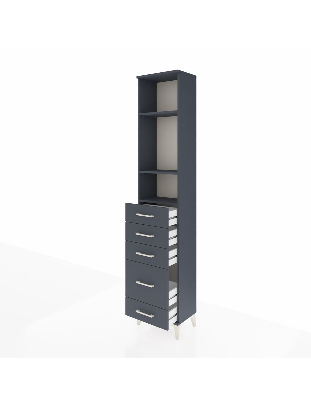 Arges Dolap 3 Raflı 5 Çekmeceli 44x30x221 - S28M111V5A