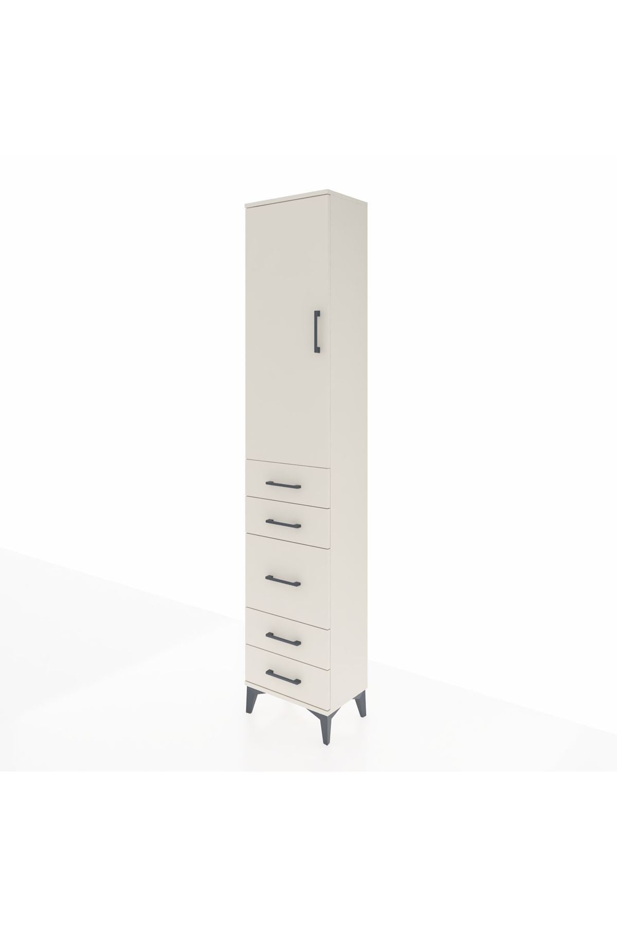 Arges Dolap 2 Raflı 5 Çekmeceli Tek Askılı 44x30x221 Aytaşı-Aytaşı