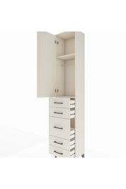 Arges Dolap 2 Raflı 5 Çekmeceli Tek Askılı 44x30x221 Aytaşı-Aytaşı