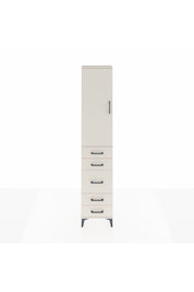 Arges Dolap 3 Raflı 5 Çekmeceli Tek Kapaklı 44x30x221 Aytaşı-Aytaşı