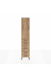 Arges Dolap 3 Raflı 5 Çekmeceli Tek Kapaklı 44x30x221 Aytaşı-Çam