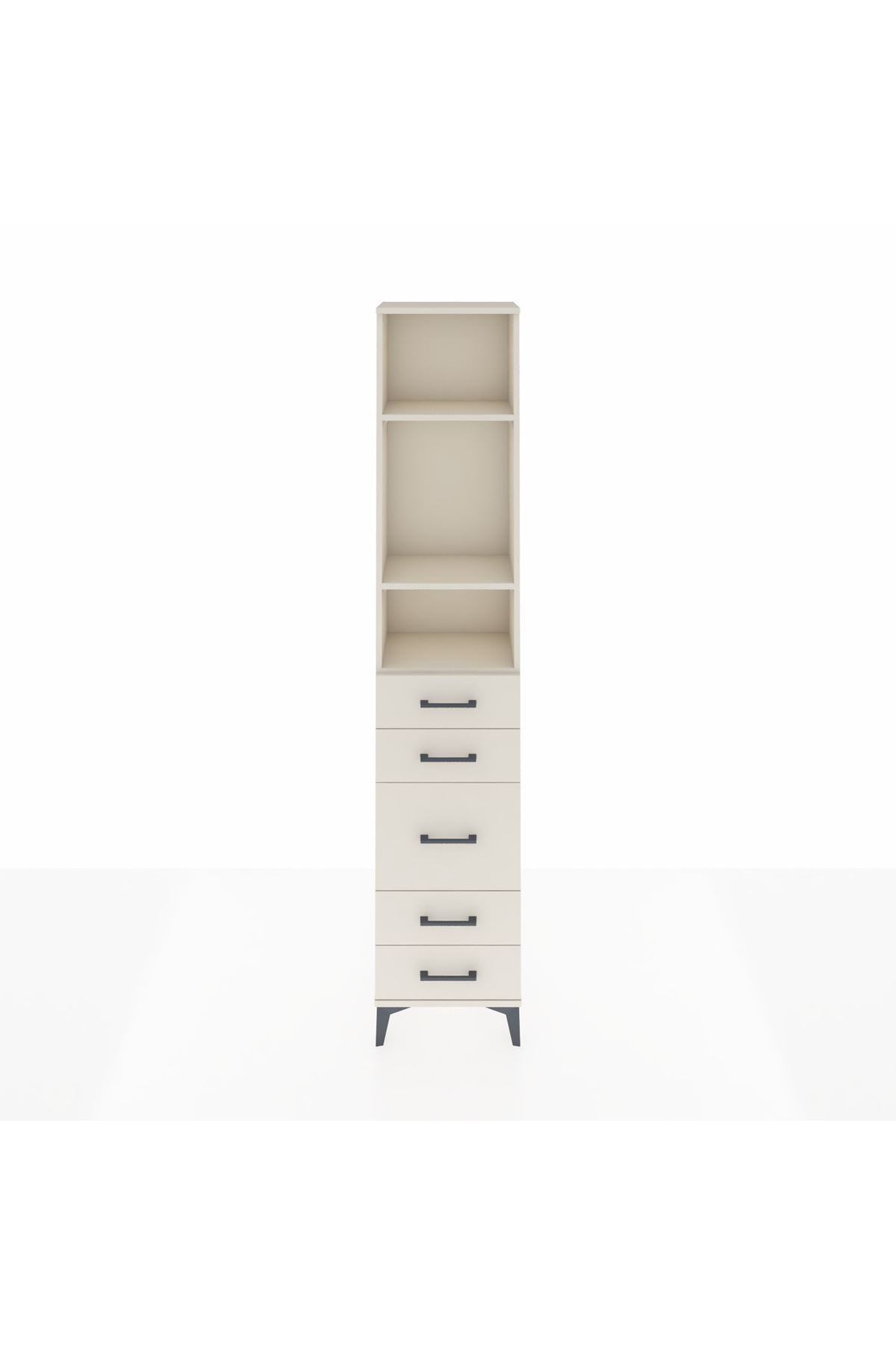 Arges Dolap 3 Raflı 5 Çekmeceli 44x30x221 Aytaşı-Aytaşı