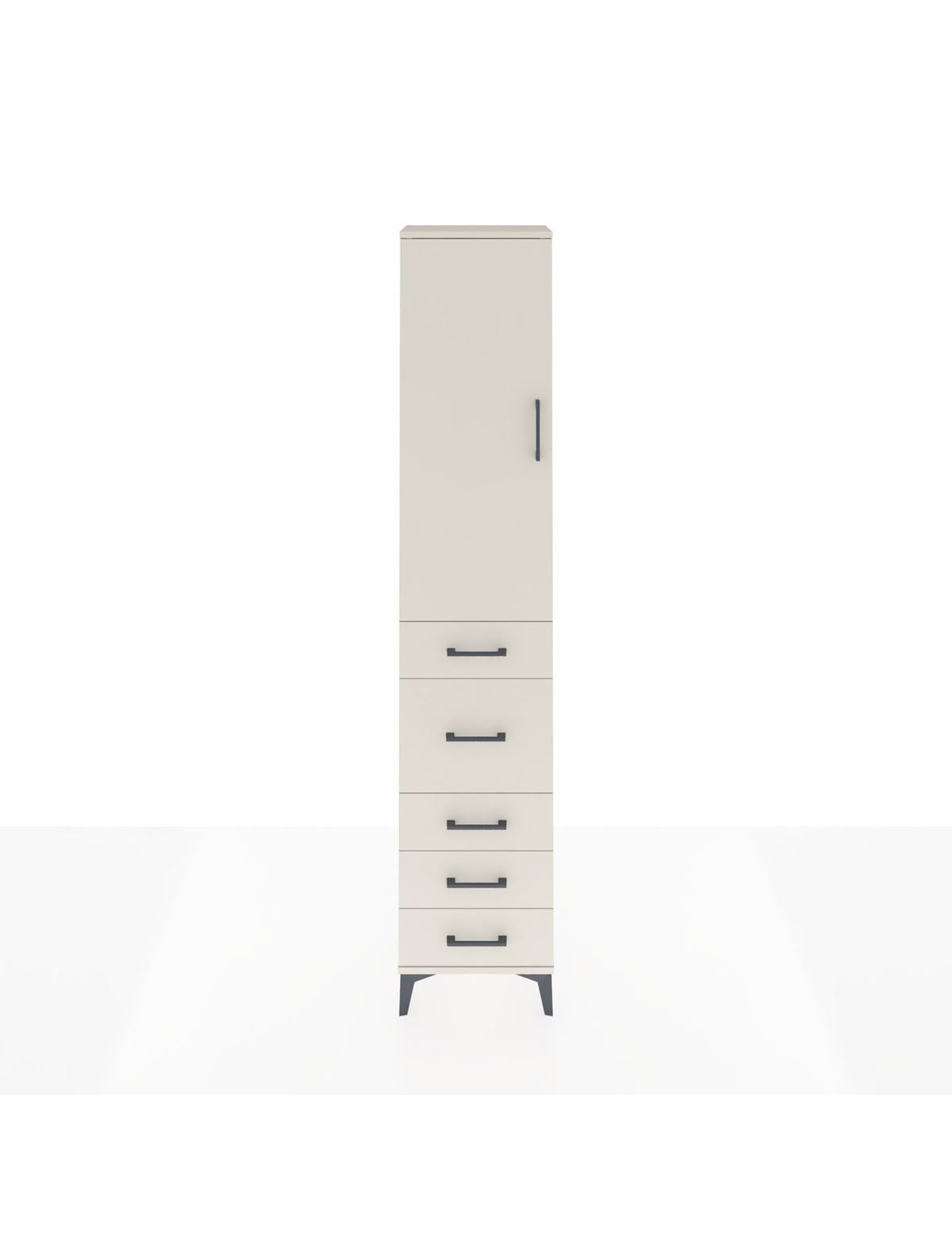 Arges Dolap 2 Raflı 5 Çekmeceli Tek Askılı 44x30x221 Aytaşı-Aytaşı