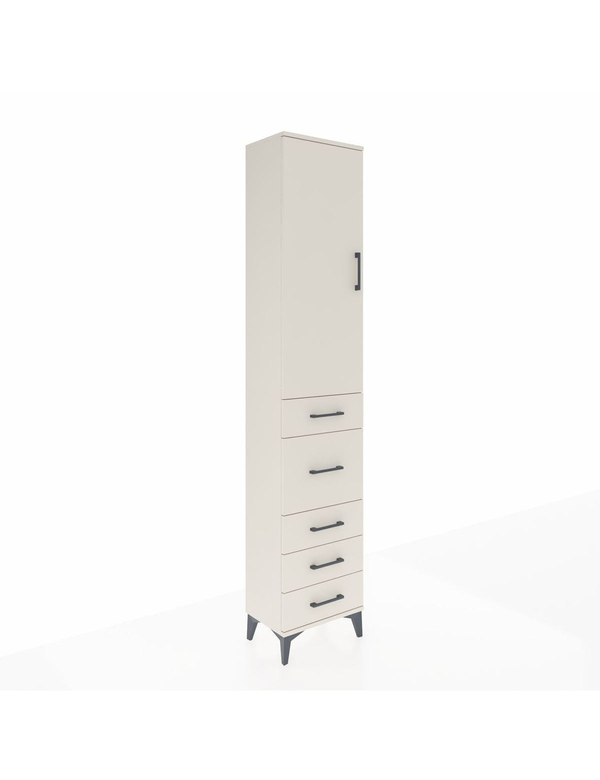 Arges Dolap 2 Raflı 5 Çekmeceli Tek Askılı 44x30x221 Aytaşı-Aytaşı