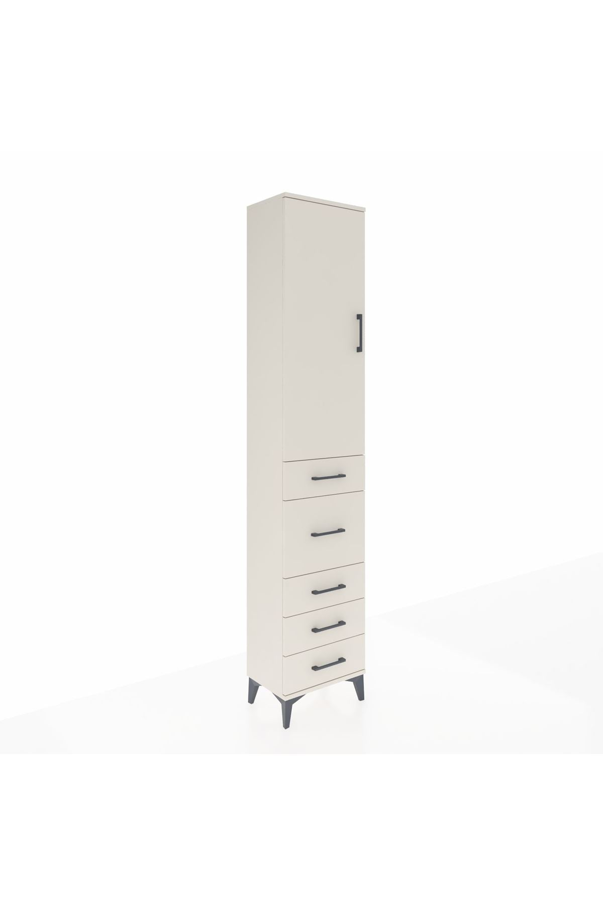 Arges Dolap 2 Raflı 5 Çekmeceli Tek Askılı 44x30x221 Aytaşı-Aytaşı