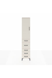 Arges Dolap 3 Raflı 5 Çekmeceli Tek Kapaklı 44x30x221 Aytaşı-Aytaşı