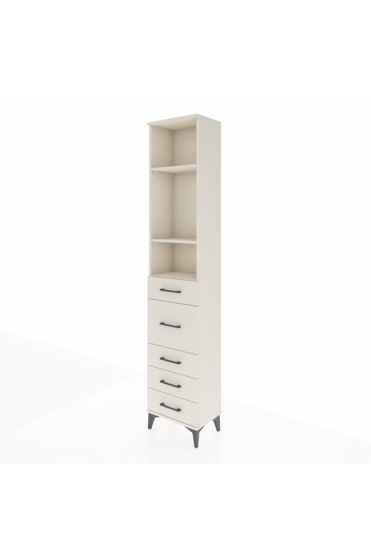 Arges Dolap 3 Raflı 5 Çekmeceli 44x30x221 Aytaşı-Aytaşı