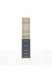 Arges Dolap 3 Raflı 5 Çekmeceli 44x30x221 Aytaşı-Antrasit