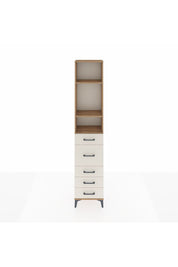 Arges Dolap 3 Raflı 5 Çekmeceli 44x30x221 Çam-Aytaşı